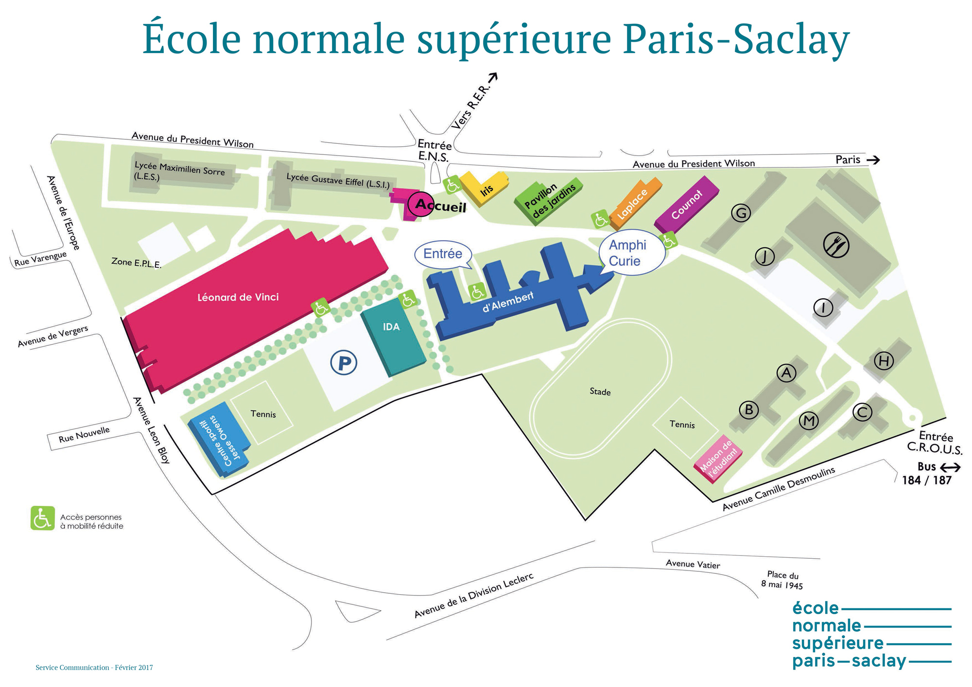 Access Map ENS PARIS SACLAY