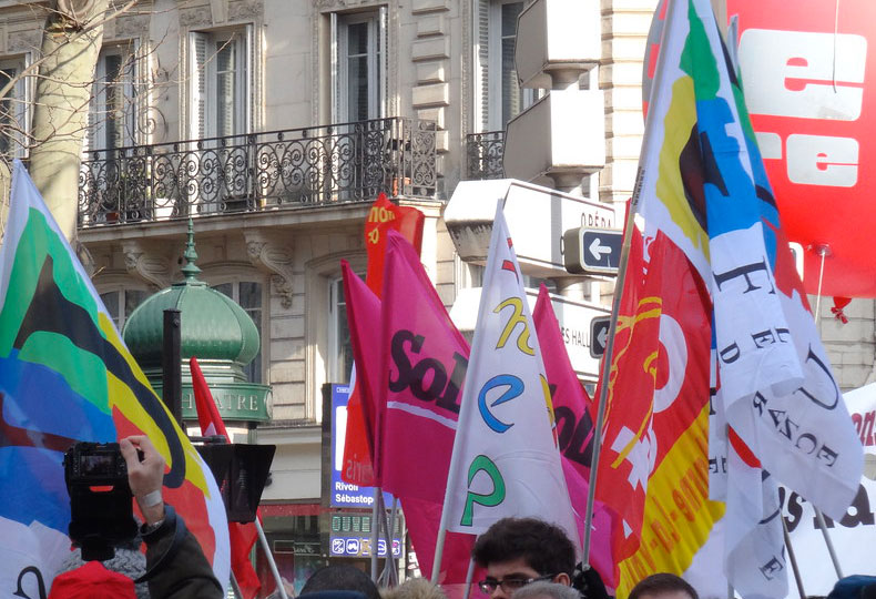 Manifestation le 5 février 2019 à l'appel des syndicats et des «gilets jaunes»