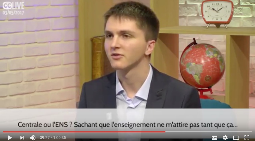 Campus Channel Live 2017 - Oral ENS Paris-Saclay
