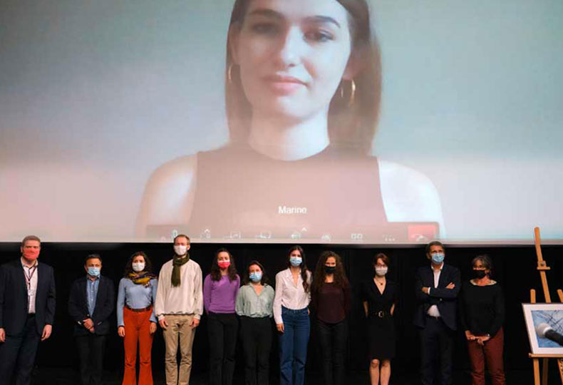 Photo du jury avec Laurent Petitmangin