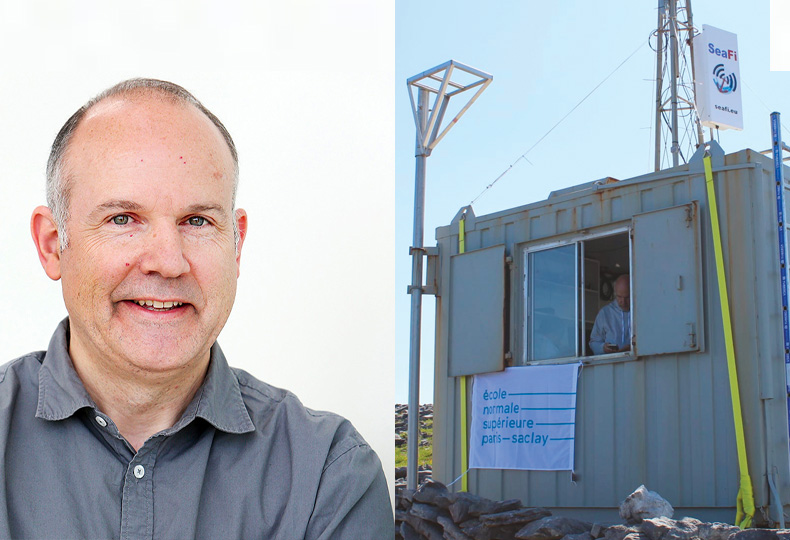 Frederic Dias and the Inishmaan research station (Ireland)