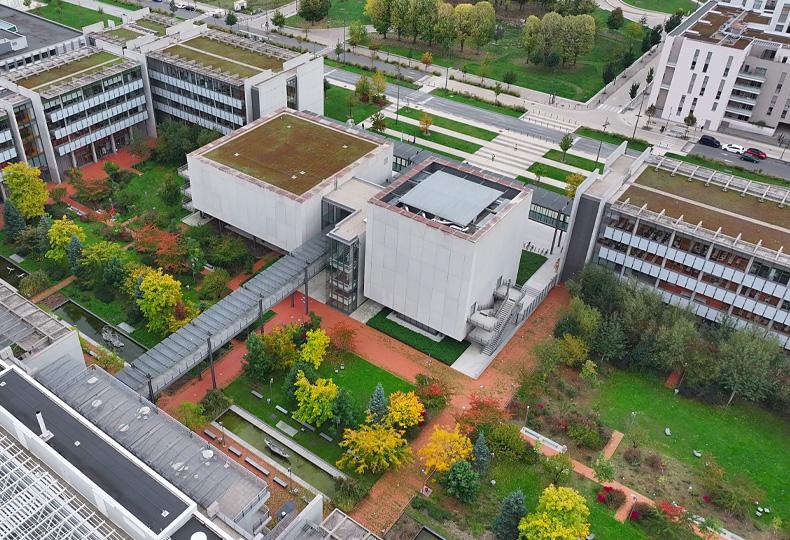 Aerial view of ENS Paris-Saclay
