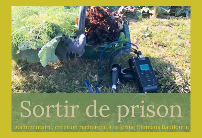 Affiche du documentaire sonore "Sortir de prison"
