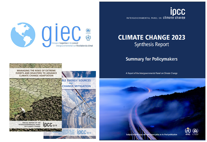 Rapports du Groupe d'experts intergouvernemental sur l'évolution du climat