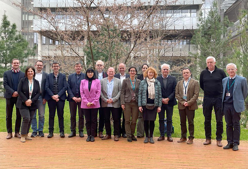 La délégation de l’Université Leibnitz de Hanovre (LUH) à l'ENS Paris-Saclay