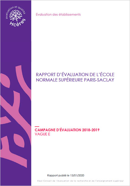 Rapport d’évaluation Hcéres 2018/2019