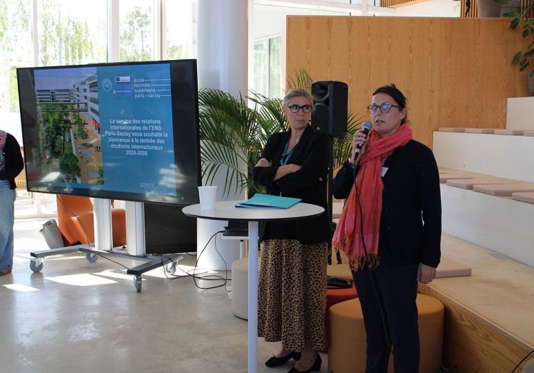Anne Peyroche, Vice President in charge of Strategy and Resources, and Aurélie Seguin, Head of International Relations