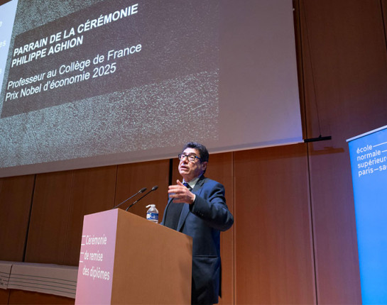Discour de Philippe Aghion, parrain de la cérémonie 2025 et prix Nobel d'économie en 2025