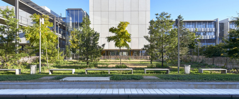 Crédits photo : Michel Denancé (RPBW) Jardin de l'ENS PAris-Saclay - Crédits photo : Michel Denancé (RPBW)