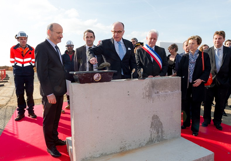 Bernard Cazeneuve - Foundation stone for the new ENS Paris-Saclay building