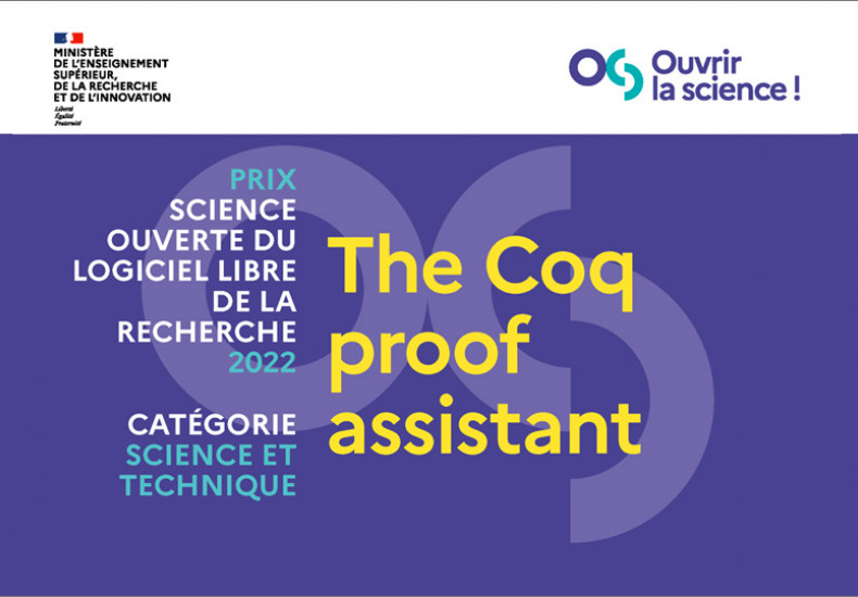 L'assistant de preuves "Coq" lauréat du Prix "science ouverte du logiciel libre de la recherche"
